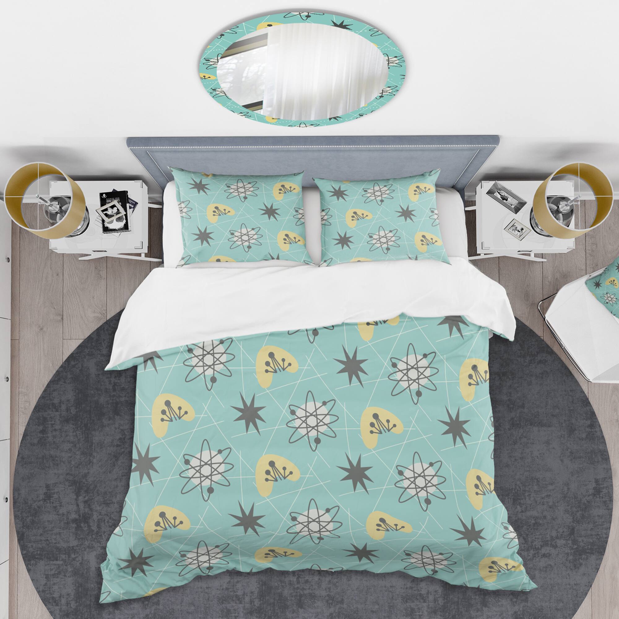 Designart 'Porch & Den Cason 1950 Mid-Century Pattern Duvet Cover Set